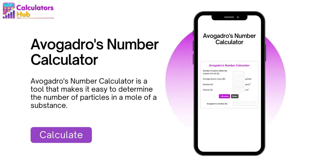 Avogadro's Number Calculator