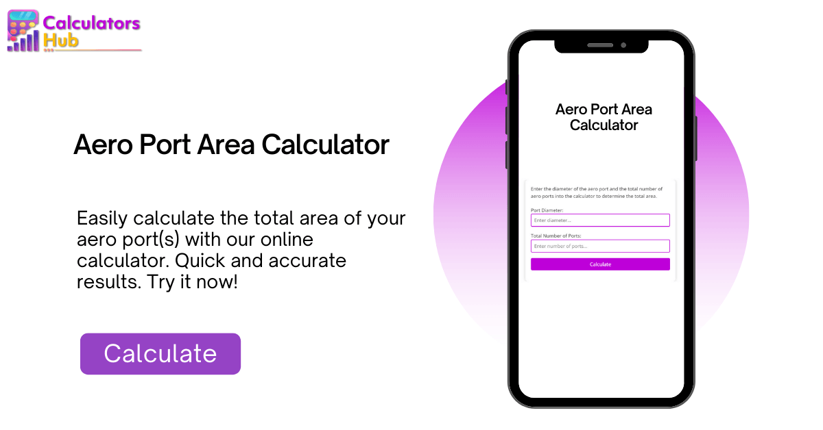 Aero Port Area Calculator