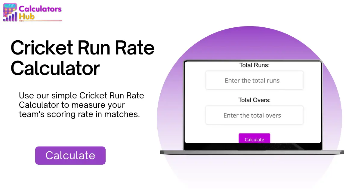 Cricket Run Rate Calculator