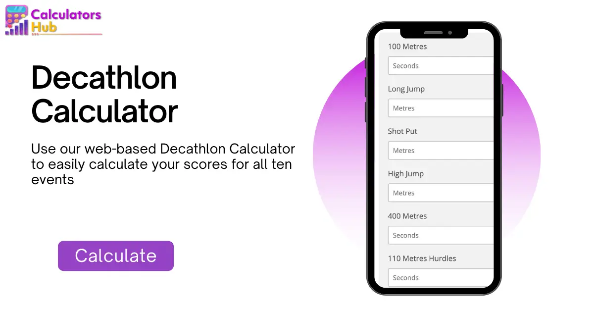 Decathlon calculator