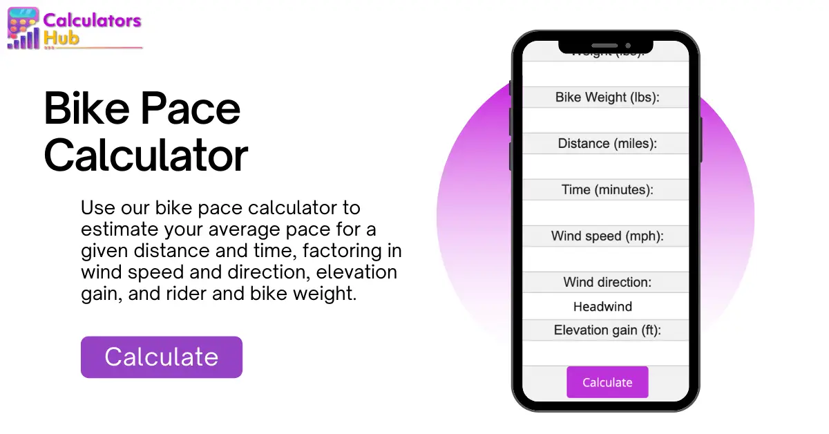 bike pace calculator