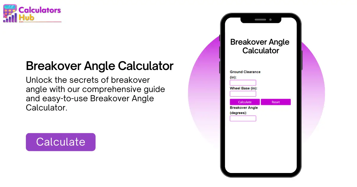 Breakover Angle Calculator