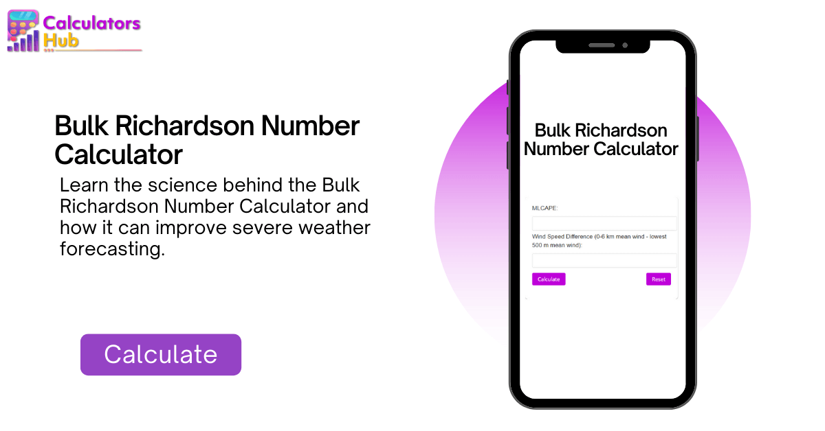 Bulk Richardson Number Calculator