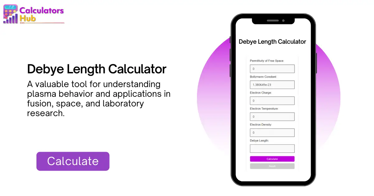 Debye Length Calculator