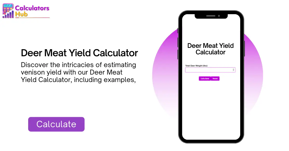 Deer Meat Yield Calculator