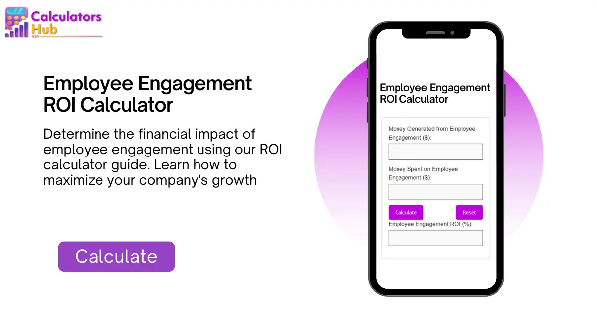 Employee Engagement ROI Calculator