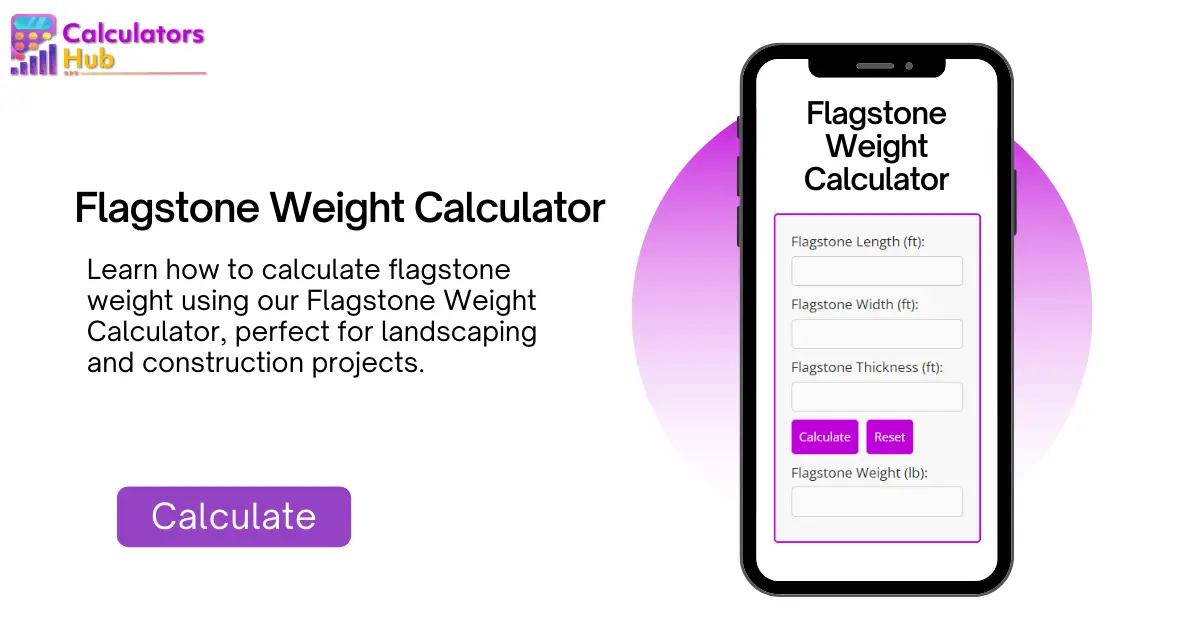 Flagstone Weight Calculator