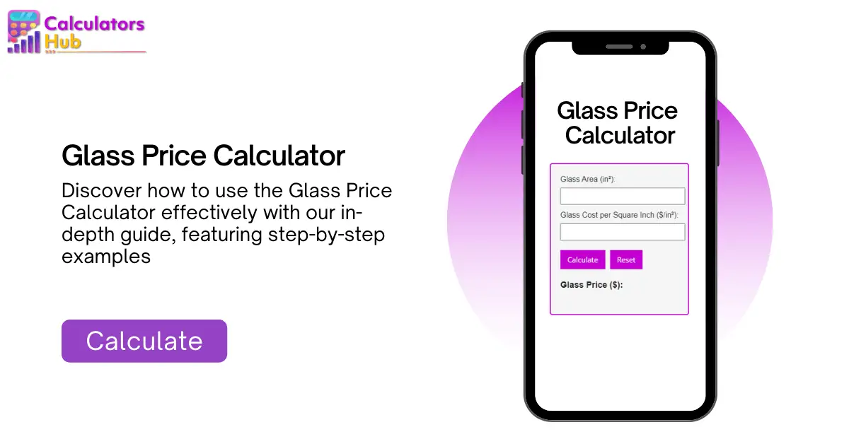 Glass Price Calculator