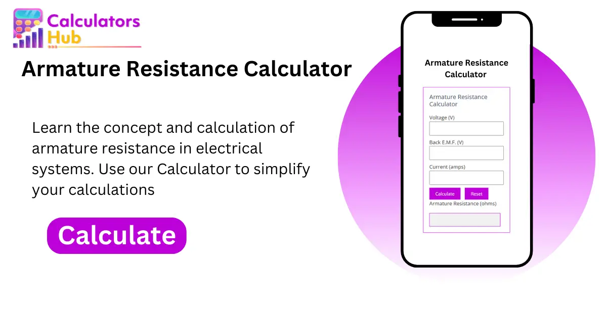 Armature Resistance Calculator