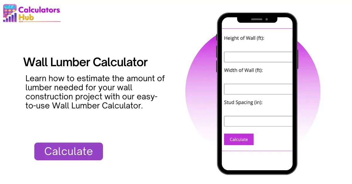 Wall Lumber Calculator