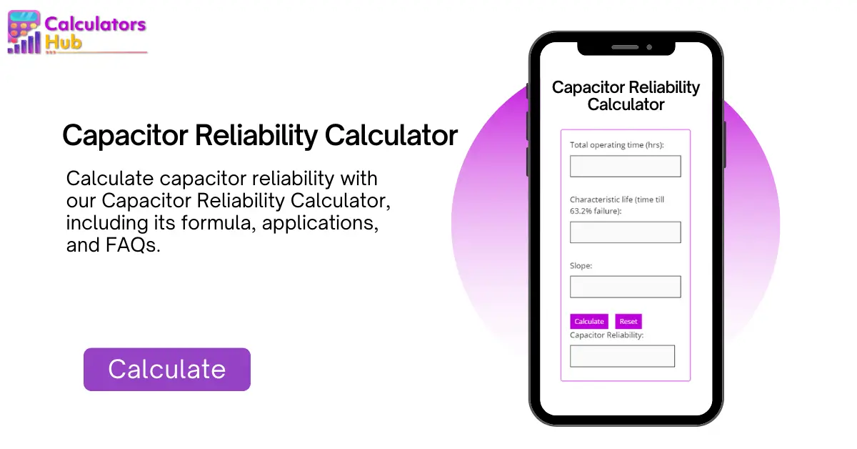 Capacitor Reliability Calculator