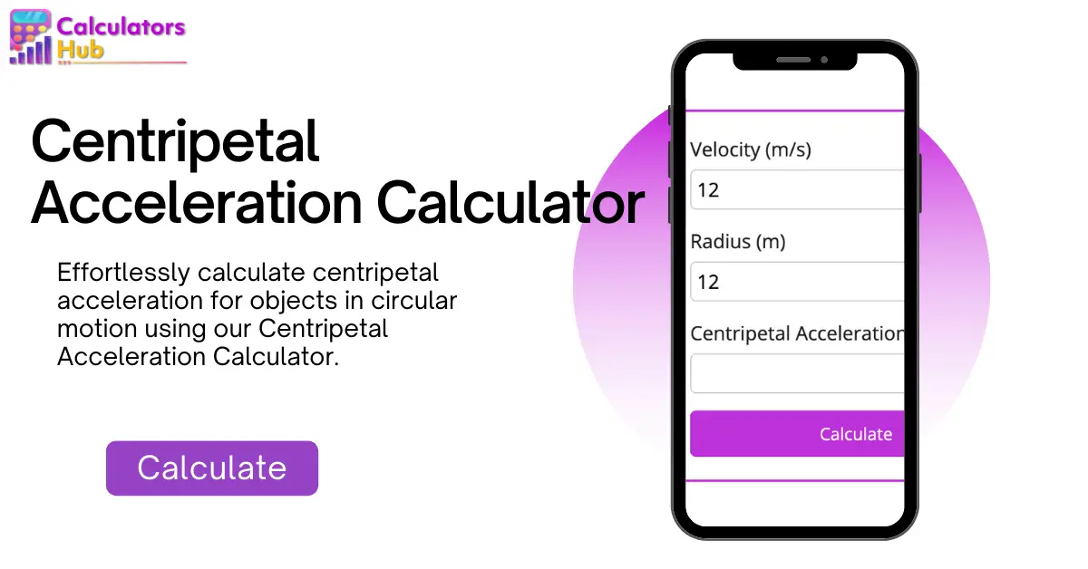 Centripetal Acceleration Calculator