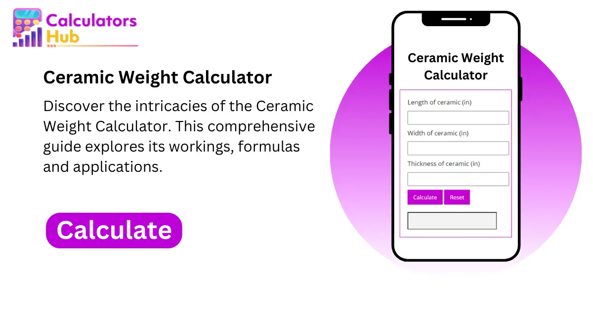 Ceramic Weight Calculator