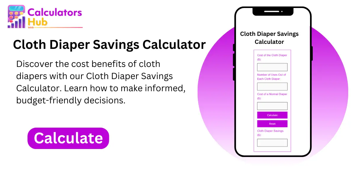 Cloth Diaper Savings Calculator