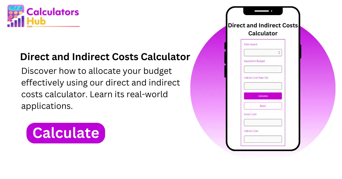 Direct and Indirect Costs Calculator