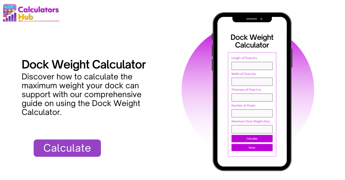Dock Weight Calculator