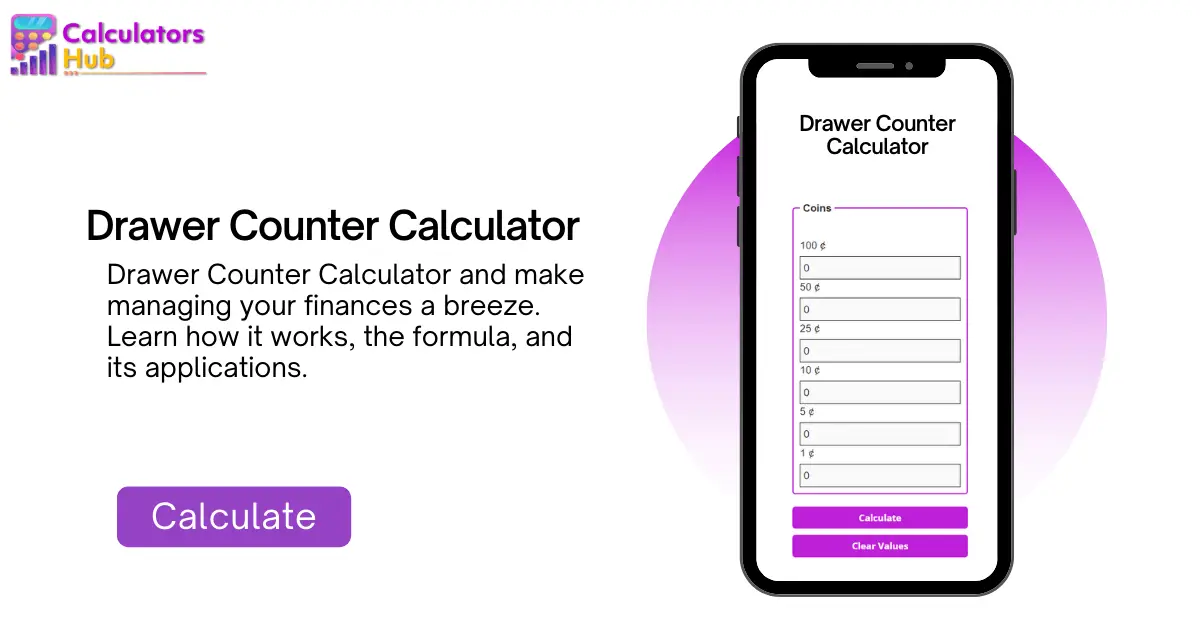 Drawer Counter Calculator