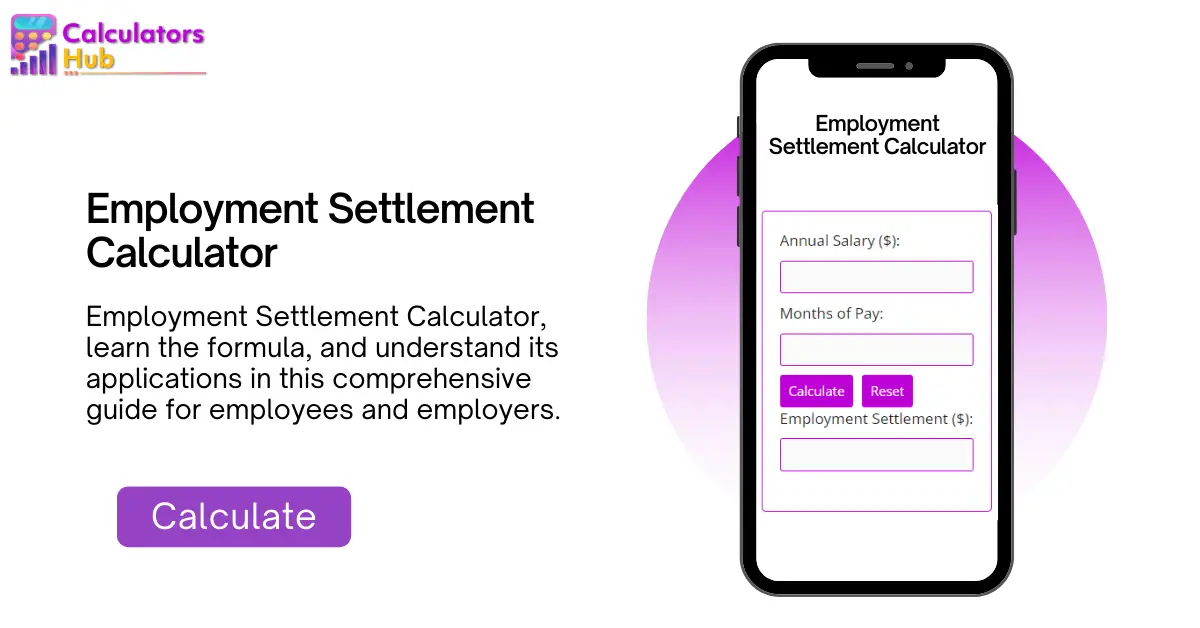 Employment Settlement Calculator