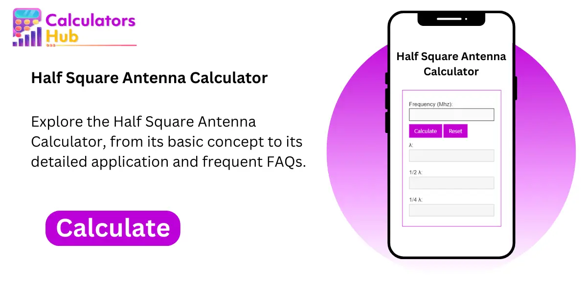 Half Square Antenna Calculator