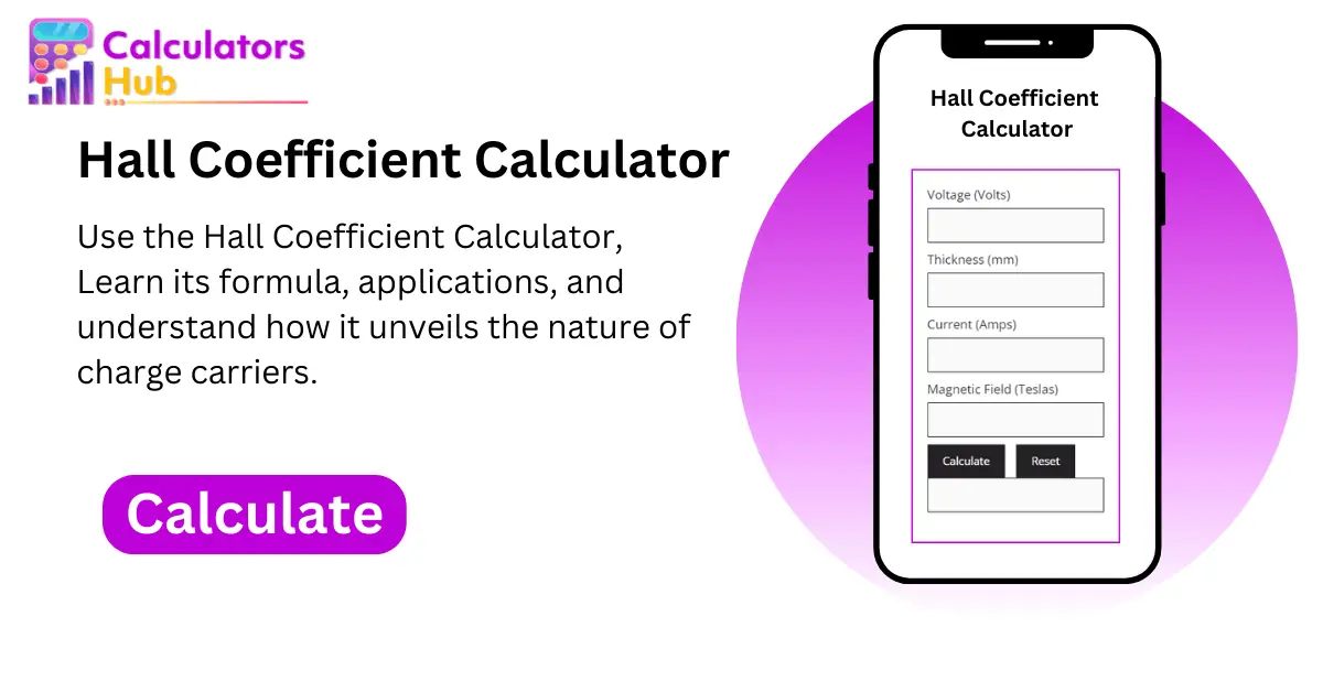 Hall Coefficient Calculator
