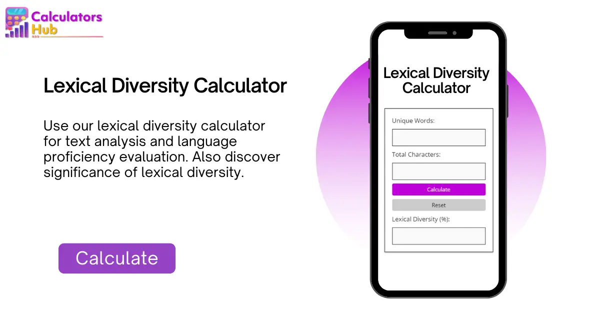 Lexical Diversity Calculator