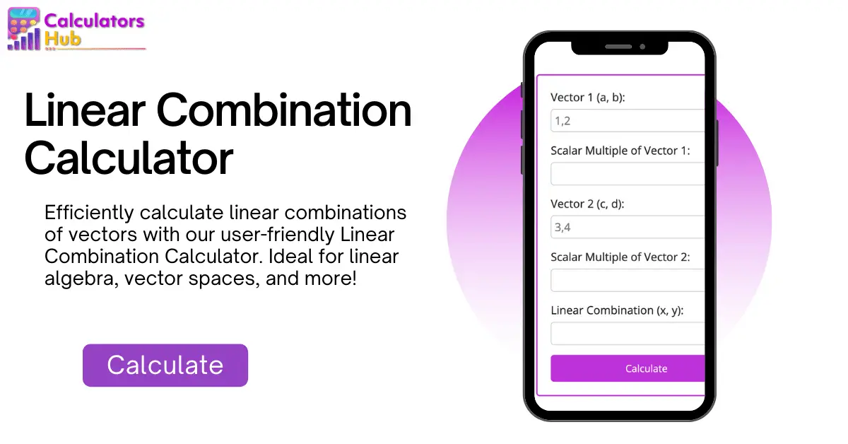 Linear Combination Calculator