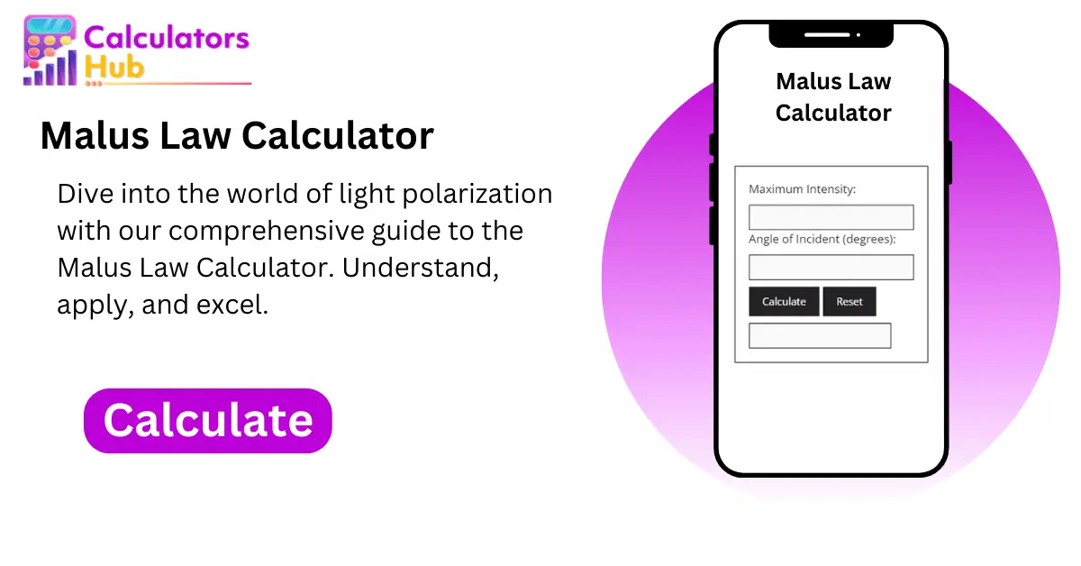 Malus Law Calculator