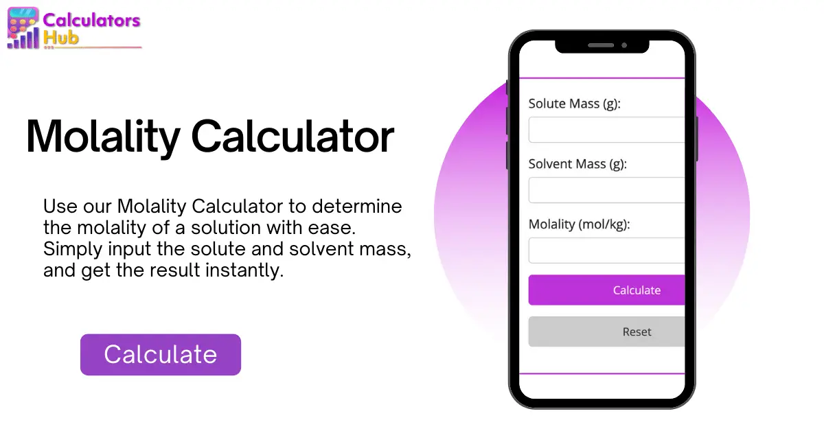 Molality Calculator