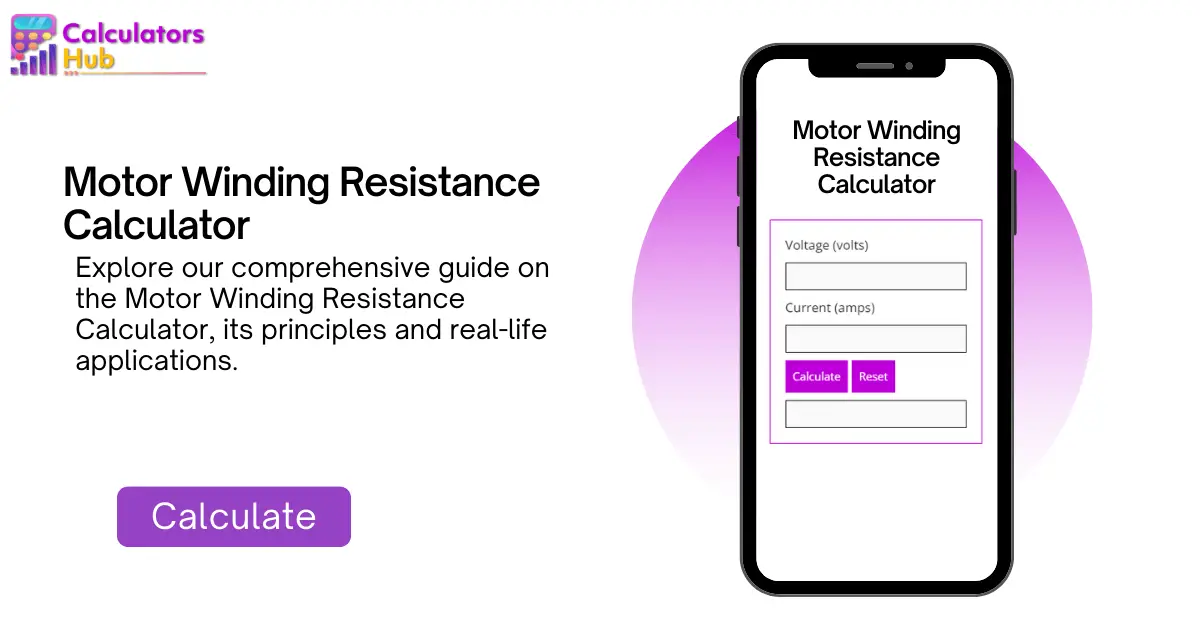 Motor Winding Resistance Calculator