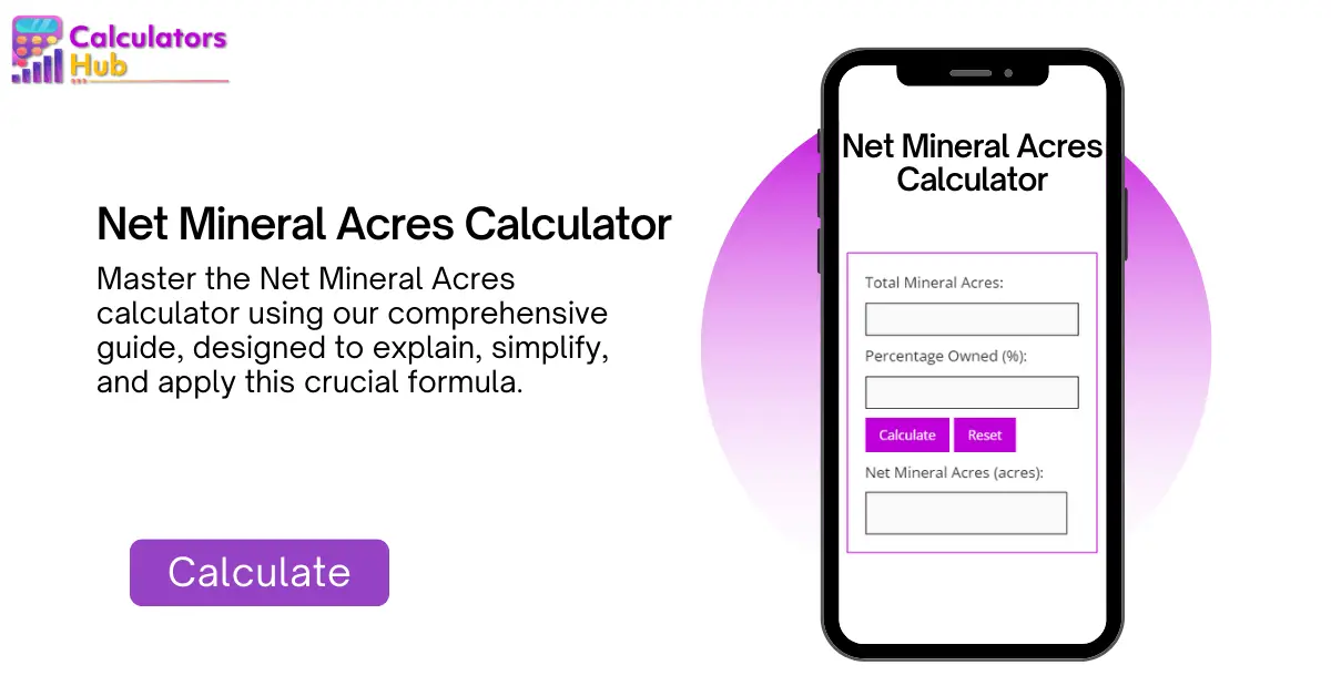 Net Mineral Acres Calculator