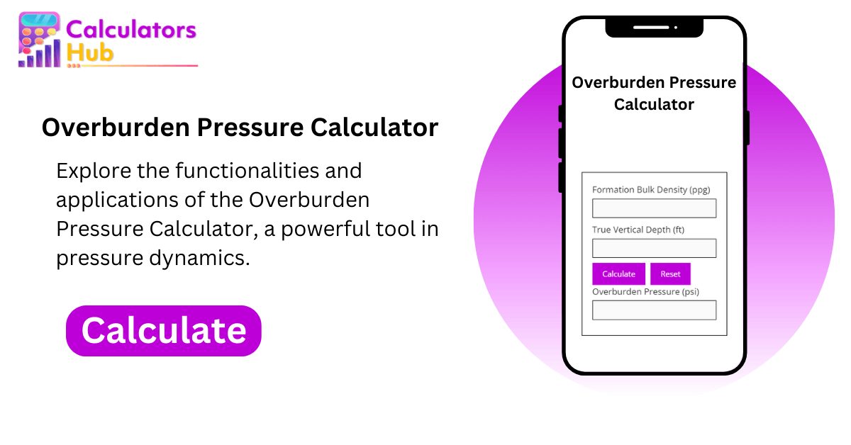 Overburden Pressure Calculator
