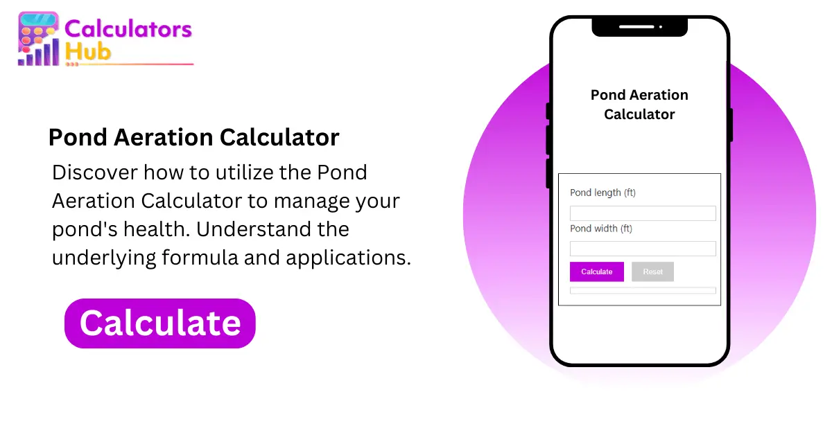 Pond Aeration Calculator