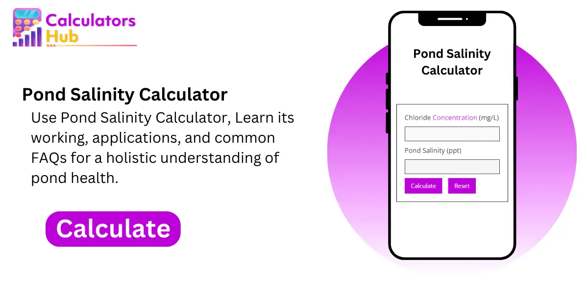 Pond Salinity Calculator