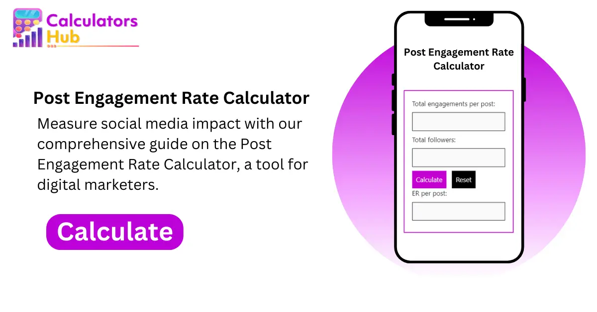 Post Engagement Rate Calculator