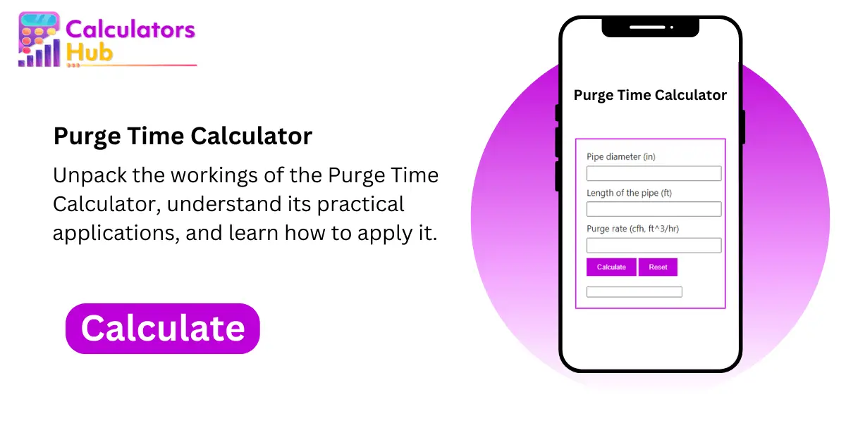 Purge Time Calculator