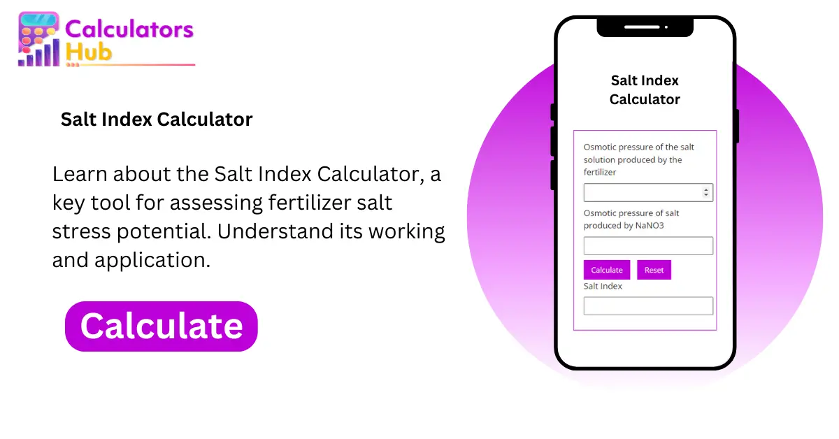 Salt Index Calculator