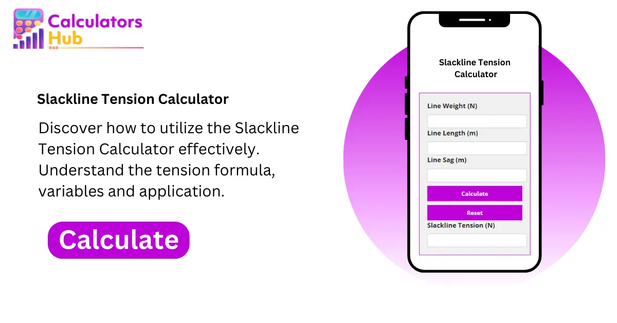 Slackline Tension Calculator