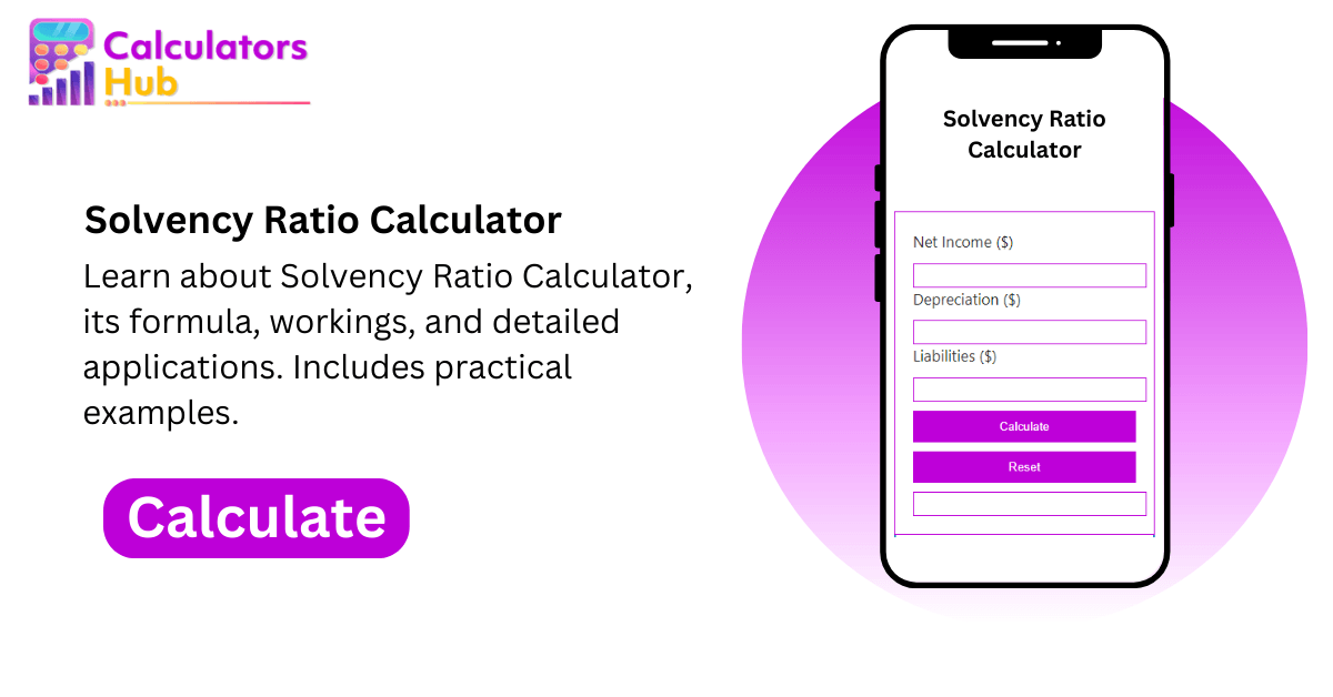 Solvency Ratio Calculator