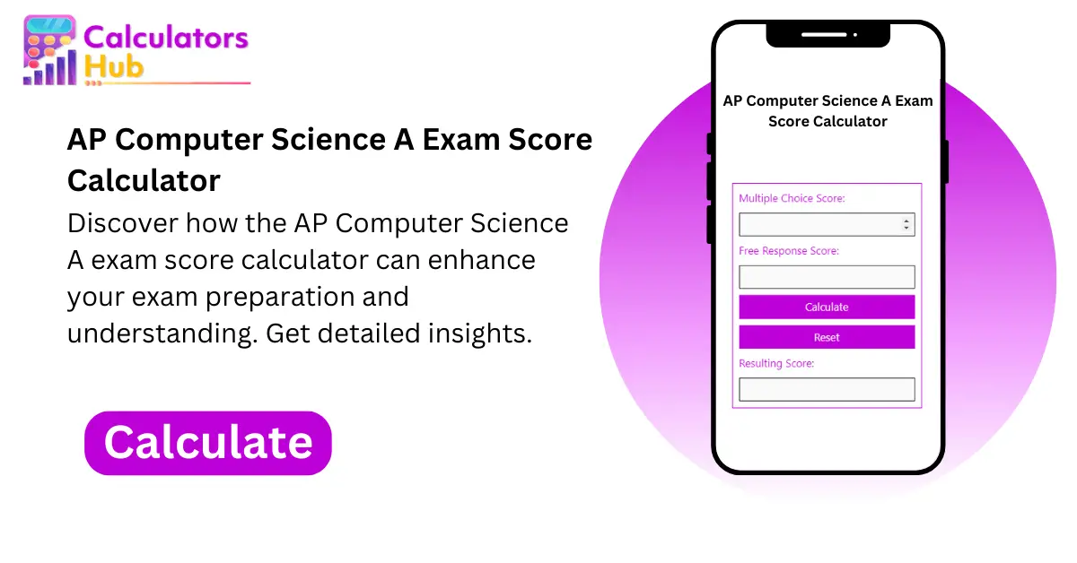 AP Computer Science A Exam Score Calculator