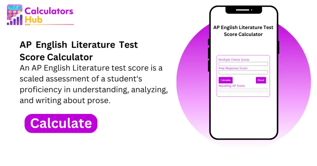 AP English Literature Test Score Calculator Online