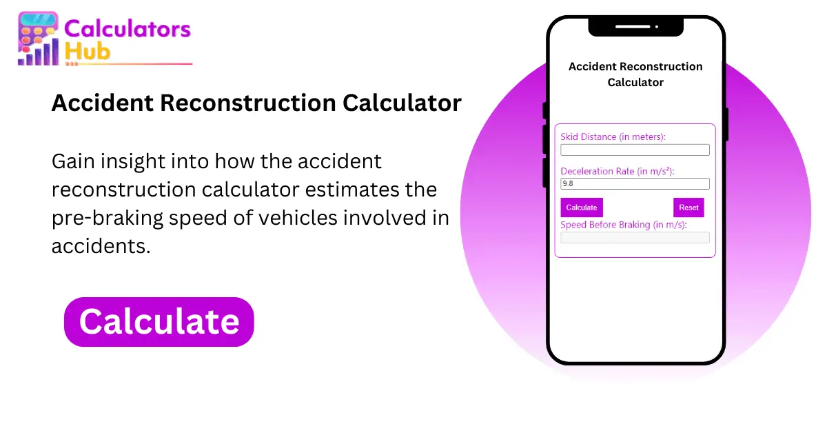 Accident-Reconstruction-Calculator