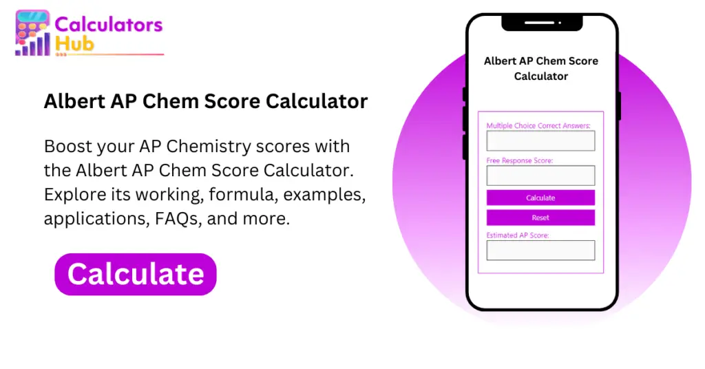 Albert AP Chem Score Calculator Online