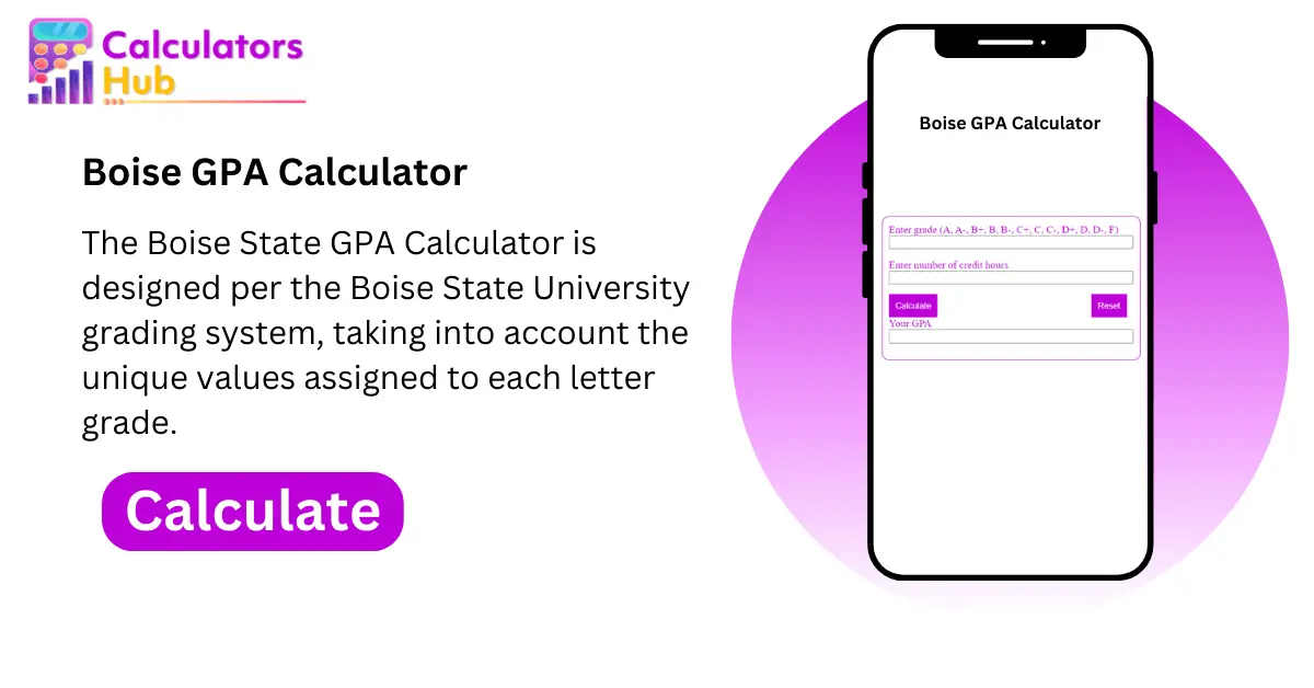 Boise State GPA Calculator