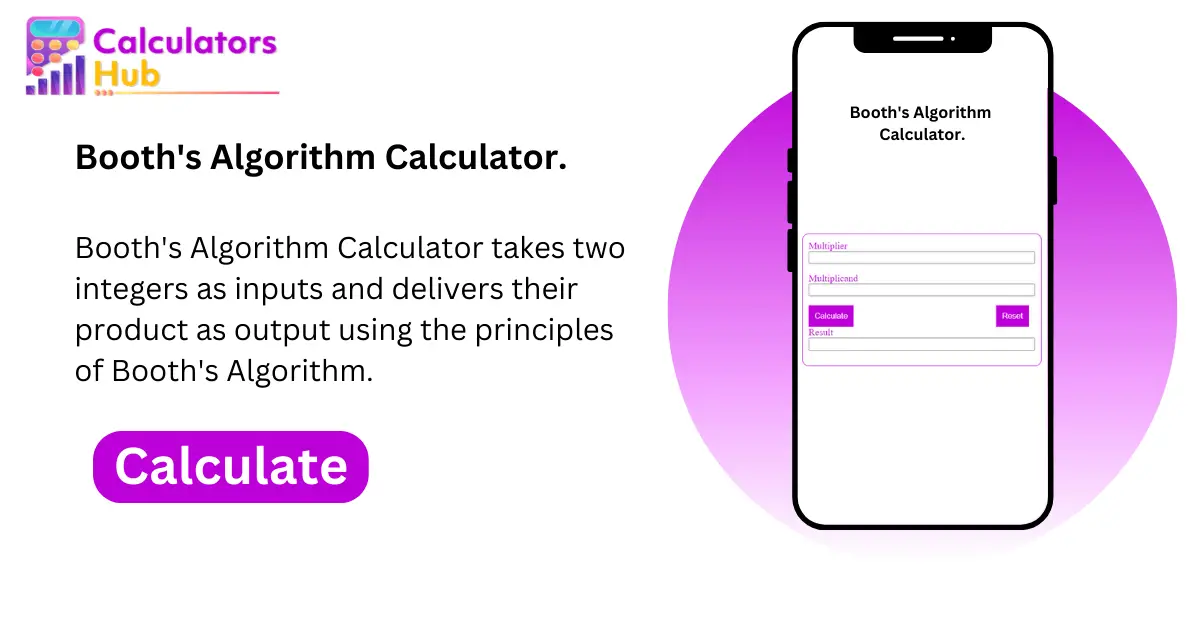 booth algorithm calculator