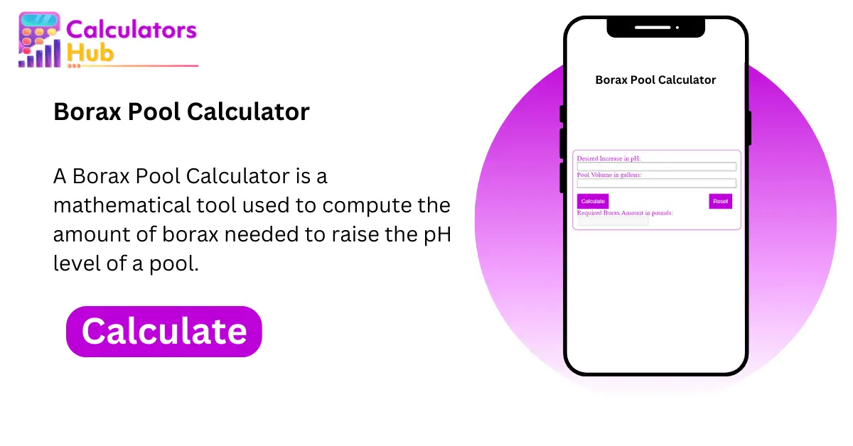 Borax Pool Calculator