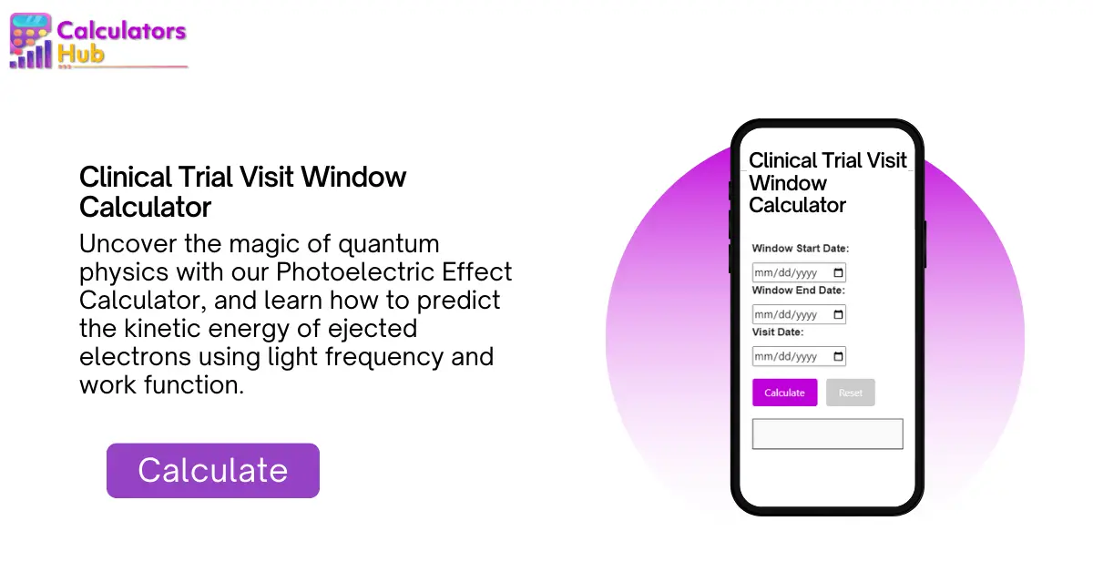 research study visit calculator