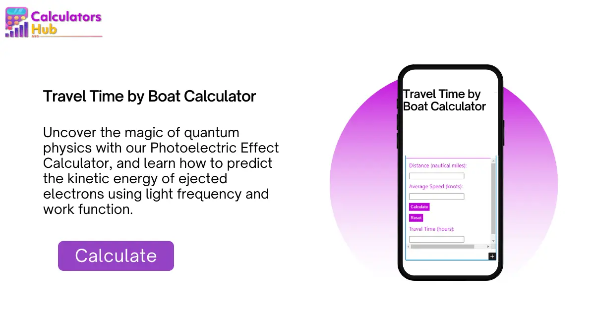 travel time boat calculator