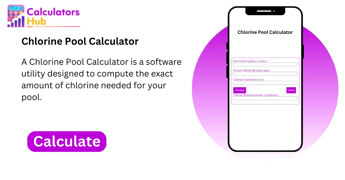 Chlorine Pool Calculator