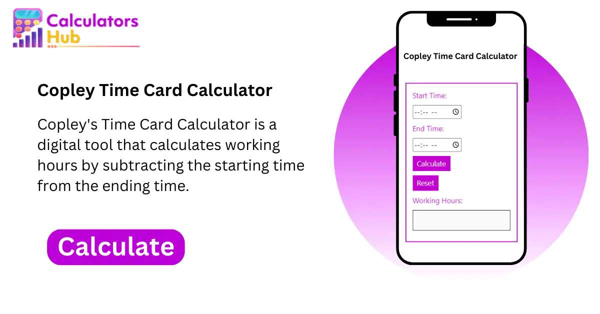 Copley Time Card Calculator
