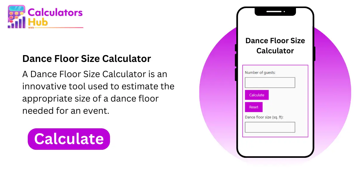 Dance Floor Size Calculator